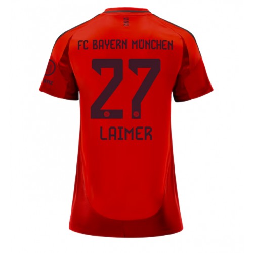 Dres Bayern Munich Konrad Laimer #27 Domaci za Žensko 2024-25 Kratak Rukav